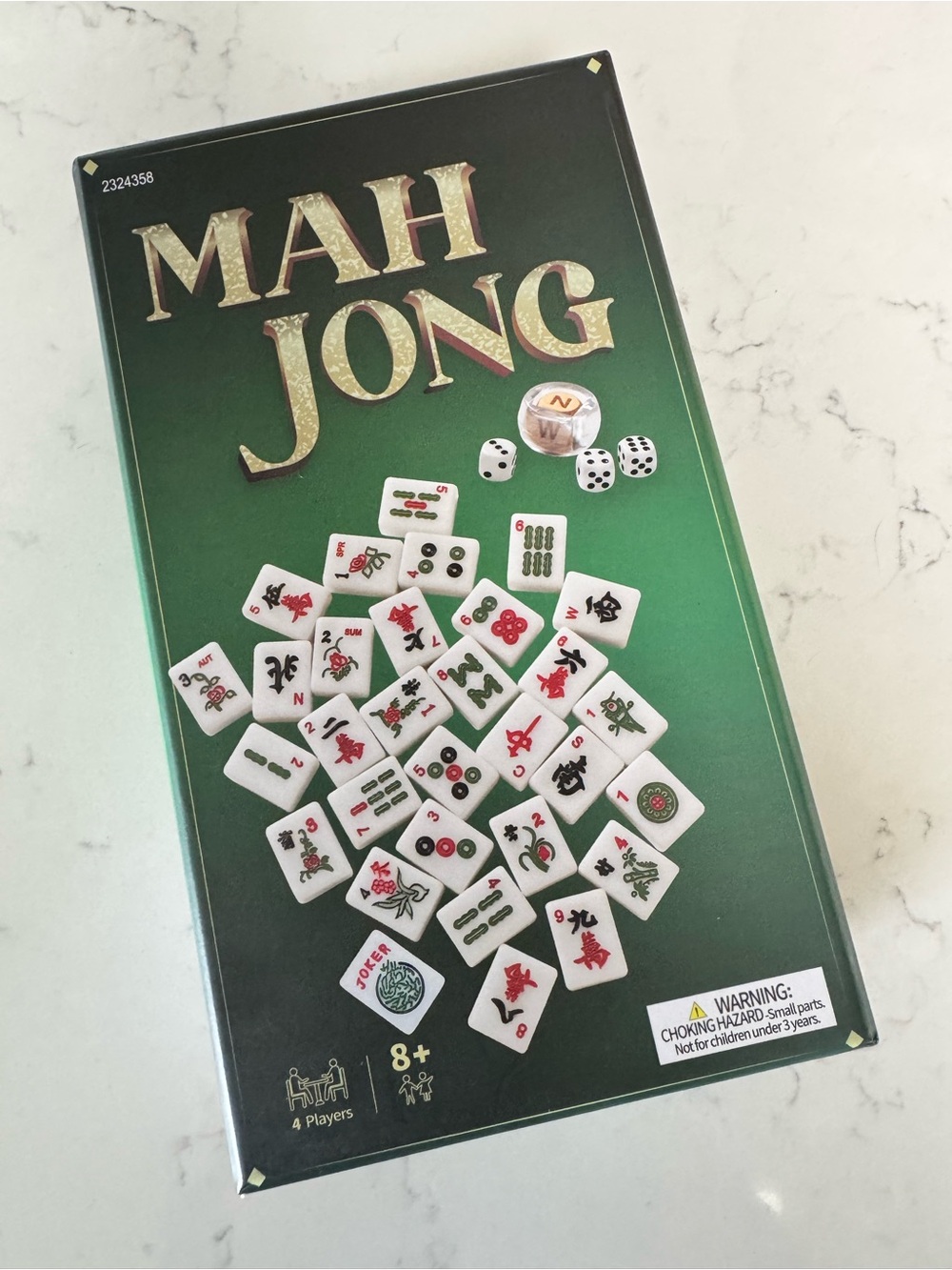 Hobby Lobby Mah Jong Set in Green and White